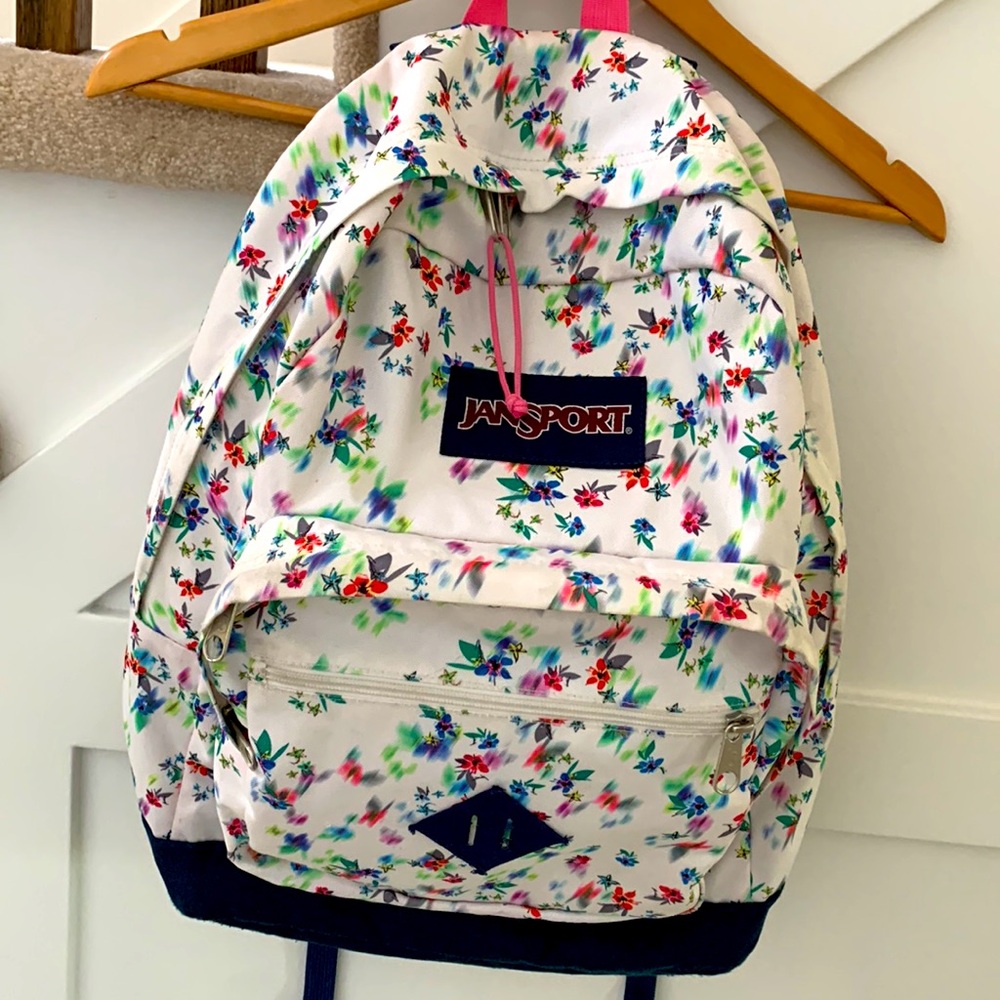 Jansport Multi White Floral Haze Backpack